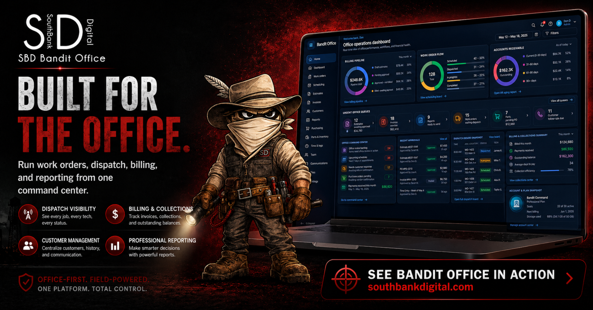 Bandit Office install access banner